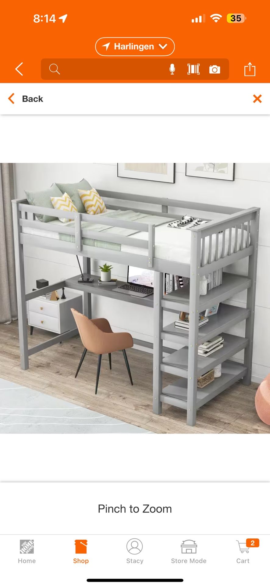 Bunk Bed with Desk