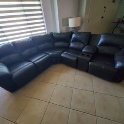 Leather Sectional Couch