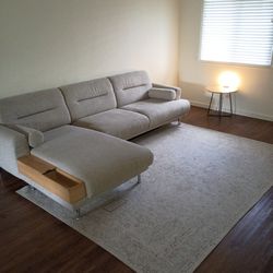 modern Sectional With Area Rug