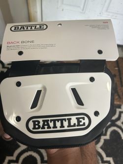 White Battle Back Plate Youth