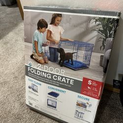2 Door Folding Crate For Small Dog