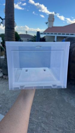 Clear Plastic Storage Box with Lid for shoes