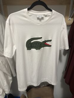 2 Lacoste White T-Shirts – Size L – Excellent Condition