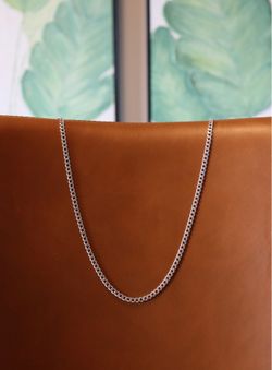4mm Cuban Link Chain - 925 Sterling Silver