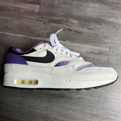 Nike Air Max 1 White Purple Size 10 