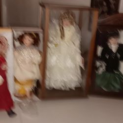 Vintage Porcelain  Dolls