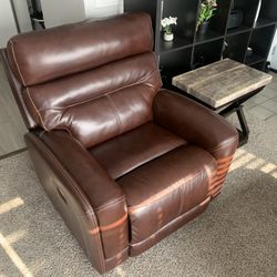 Leather Sofa  Plus Center Table And Two Side Small Tables
