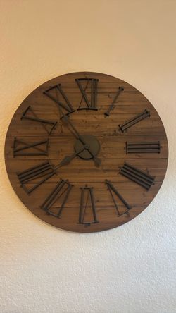 Large wood Wall clock