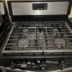 🔥 Whirlpool 5-Burner Gas Range – Stainless Steel