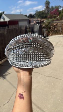 Silver shiny Hat