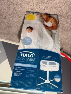 HALO Bassinet Essentia Nautical Net Swivel Sleeper Premier
