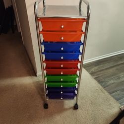 10 Drawer Storage Cart (Colorful)