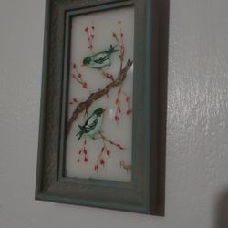 VINTAGE OIL PAINTING MINIATURE SIGNED VERILYN GALLERY HAND PAINTED ART MADE IN SPAIN 7"×4" - P02