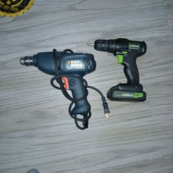 Black And Decker Drill And Genesis Crdless Drill