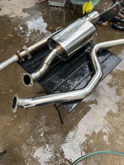 Yonatka full cat back exhaust with custom test pipe ready to bolt on