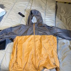 Columbia Men's Roan Mountain Jacket, Waterproof, Hooded Size XL
