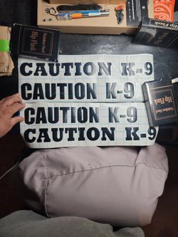 Caution K-9 Car Decals