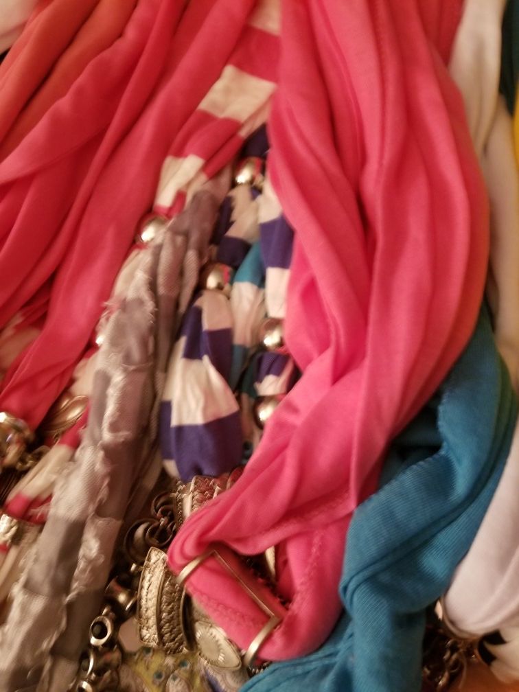 WHOLESALE PRICE - Jewelry Scarfs - $2 Each