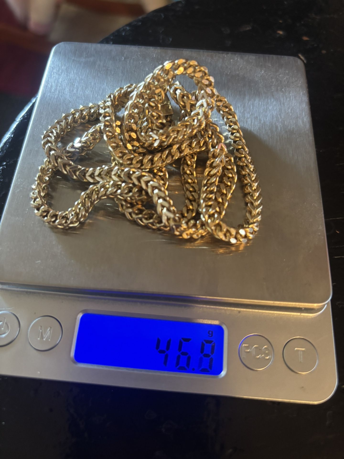 14k gold franco chain ( no charm )