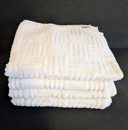 Bath Towels Plush Textured Towel Bundle 4 Martha Stewart & Martex