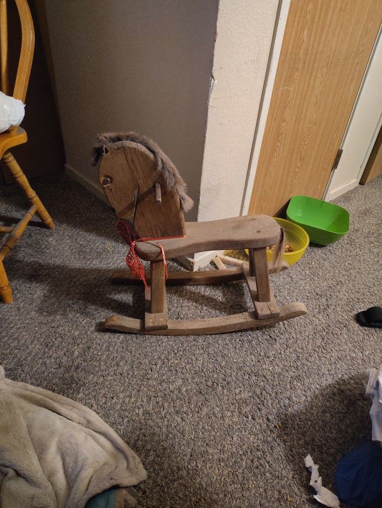 Wood Rocking Horse