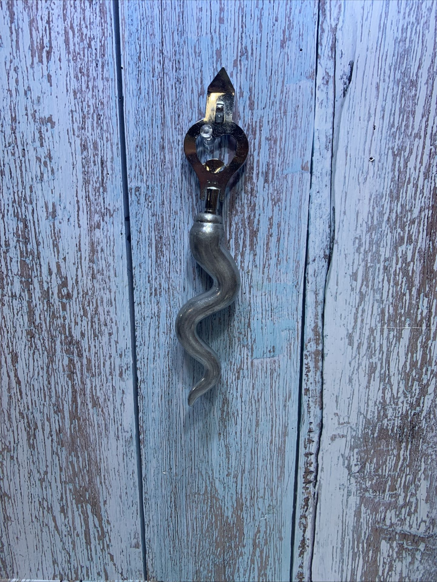 Vintage Pewter Hot Chili Pepper Bottle Opener Estate Sale Find.
