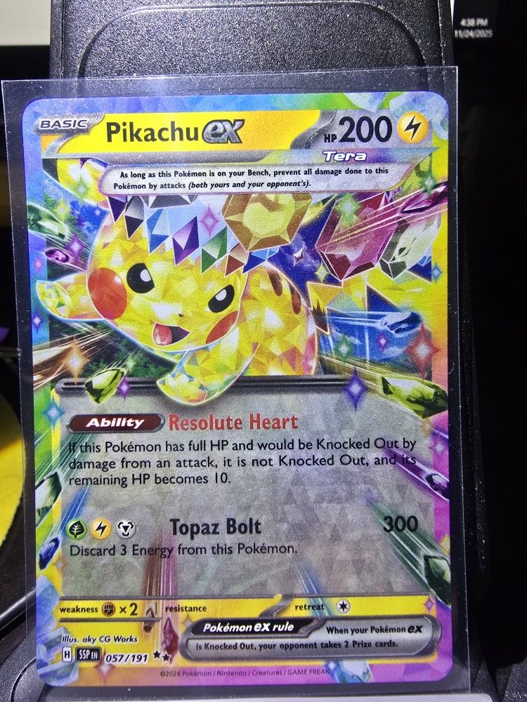 Pokémon Pikachu Ex Surging Sparks