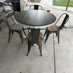 Table and Four Chairs 