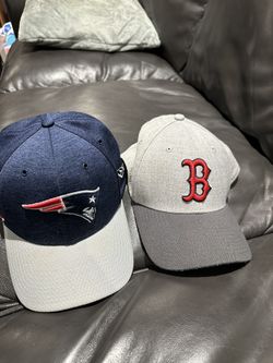 Patriots And Red Sox Hats light Wear