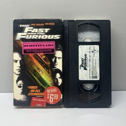 Rare The Fast And The Furious VHS - English With Spanish Subtitles