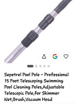 Sepetrel 15 Foot Telescoping Pool Pole
