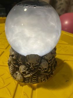 Halloween magic ball snowglobe skeletons house decor