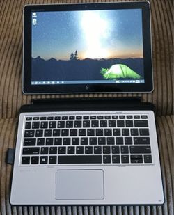 Touchscreen HP Elite 2 In 1 Laptop/Tablet Intel Core i5 16 GB RAM 256 GB SSD 2K High Resolution LCD Dual Webcam USB C Ports 