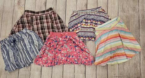 Lot of 5 Girls Skirts Size 5