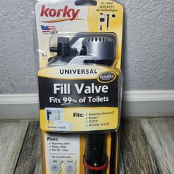Korky QuietFILL Platinum Toilet Fill Valve - Universal Fits 99% of Toilets - Easy Height Adjust for Fast Install, 528MP