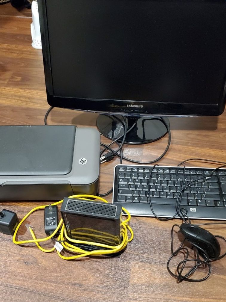 Monitor, Printer, Keyboard, Modem And Mouse
