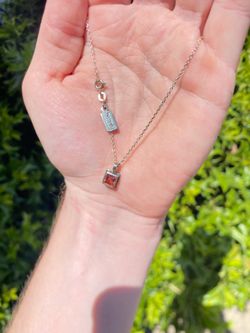 925 sterling silver dark orange stone pendant baroni chain 18 inch