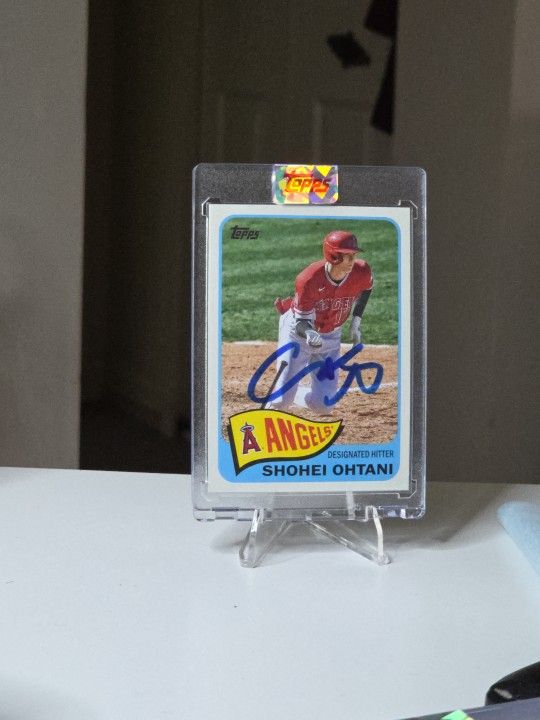 2021 Topps Heritage Shohei Ohtani #T65-4 IP Autograph Card From Hobby Box Set