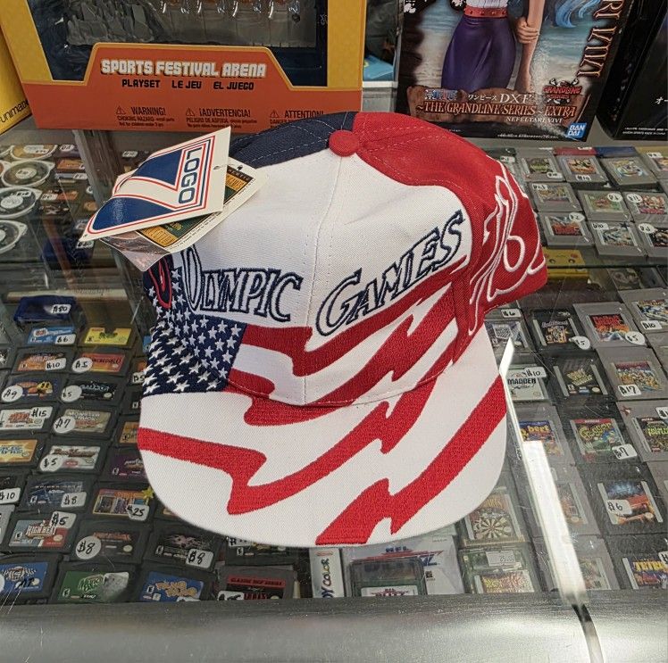 NWT Vintage 1996 USA Atlanta Olympics Logo 7 Big Logo Snapback Hat