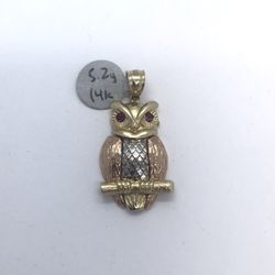 New Gold Owl Pendant 