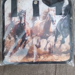 Horse Themed Foldable Bag For Carrying Goods Or Electronics 