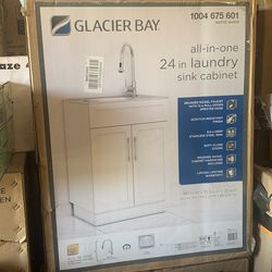 Laundry sink cabinet