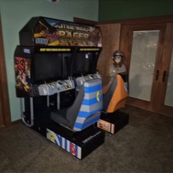 Star Wars Pod Racers With Anakin!  Real Arcade Machine 