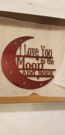MOON 🌙 Wall Decor - Metal Art Must Pick UP