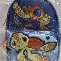 Loungefly Pixar Finding Nemo Squirt Backpack  Hard To Find Exclusive New With Tags 