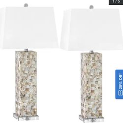 Mother Of Pearl Table Lamps 