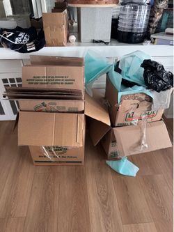 Boxes and packing materials