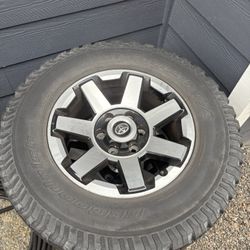 Stock 17” 4runner wheels with 265 tires