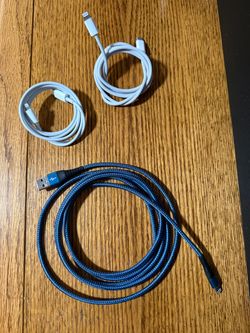 3 Apple Lightning Cables