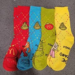 Grinch Sockes Complete Set All Sealed